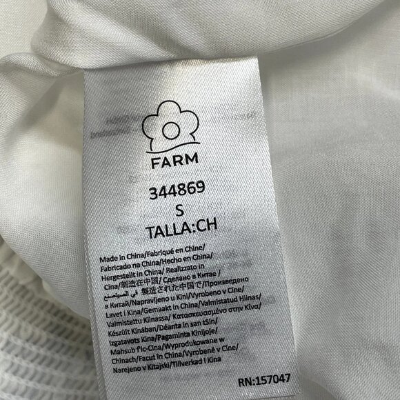 Farm Rio Women's Ana Tapestry Cotton Midi Skirt Blue/White Size S - Picture 5 of 8